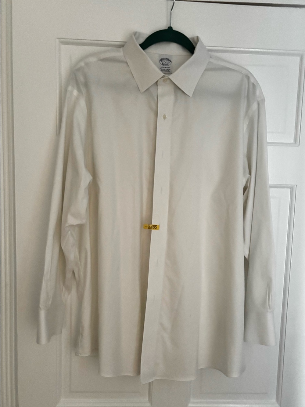 Brooks Brothers Men's White Dress Shirt - Classic Point Collar